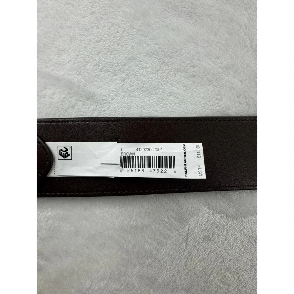 NWT Lauren Ralph Lauren Classic Buckle 50 Belt Women's Chestnut Brown‎ Belts